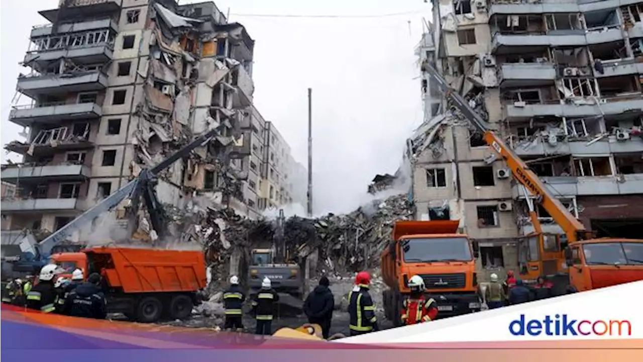 44 Orang Tewas-22 Masih Hilang Akibat Rudal Rusia Hantam Apartemen di Dnipro