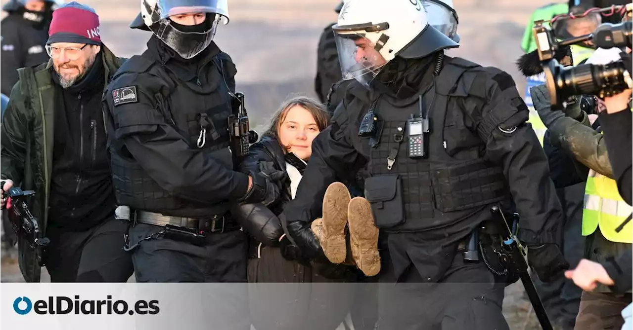 La policía se lleva a Greta Thunberg de una protesta ecologista en Alemania