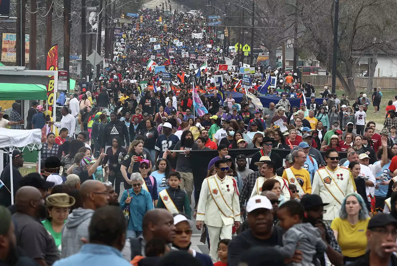 ‘It’s a people thing’: MLK Day march attracts thousands to the streets of San Antonio