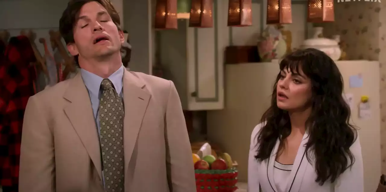 Mila Kunis and Ashton Kutcher Made a Cameo in the First Trailer for 'That '90s Show'