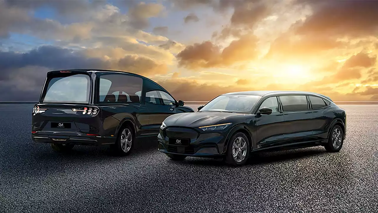 British Company Converts Ford Mustang Mach-E Into Electric Hearse And Limousine