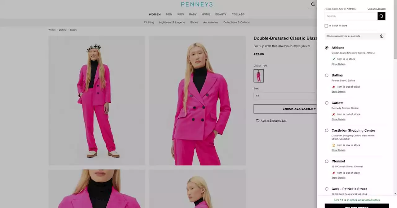 Penneys launches new website – but you still can’t shop online