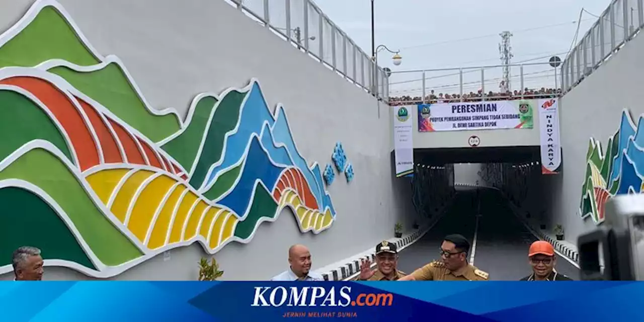 Resmikan Underpass Dewi Sartika, Ridwan Kamil: Ini yang Ditunggu-tunggu Warga Depok