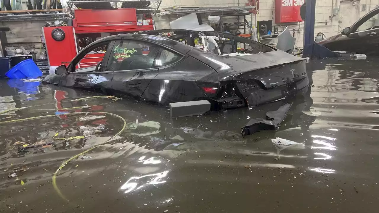 Teslas, Porsches ruined at Alioto's San Francisco garage during brutal storms