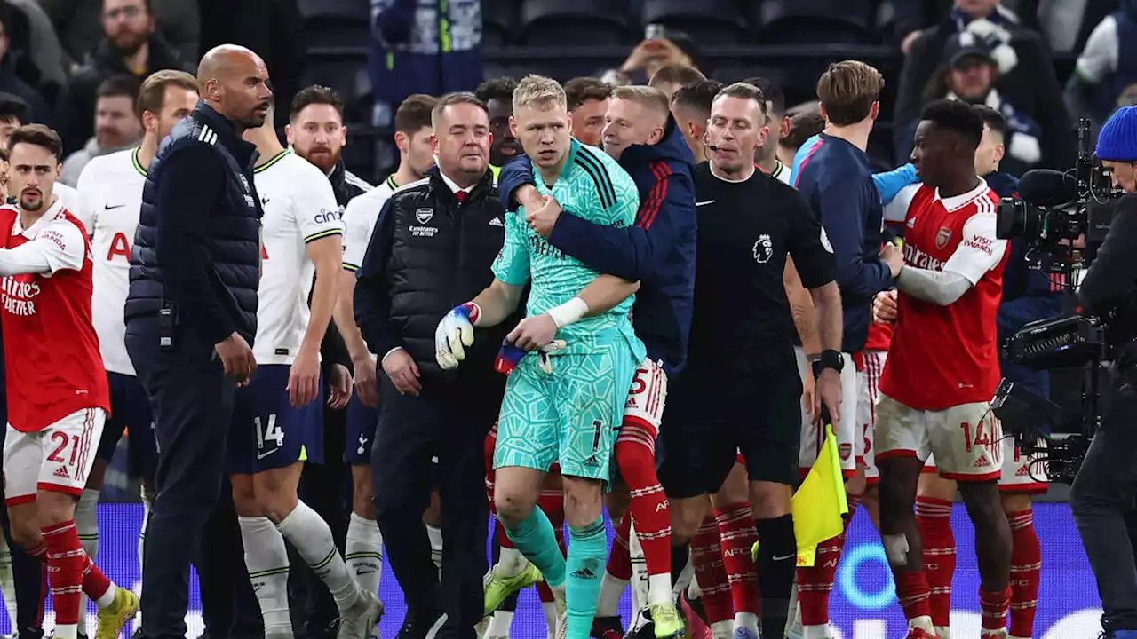 Football fan, 35, charged with attacking Arsenal's Aaron Ramsdale during North London derby