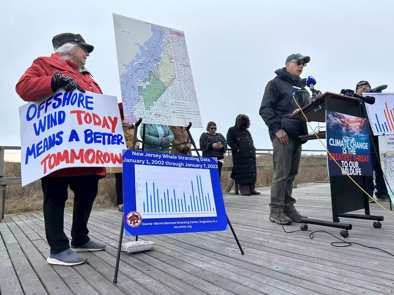 Blaming 7 dead whales on offshore wind called dangerous by some N.J. climate activists