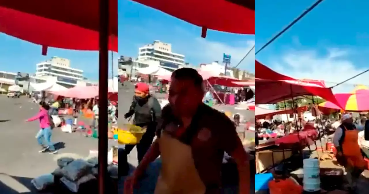 Tianguis en disputa causa enfrentamiento en Edomex; hay al menos 2 heridos graves