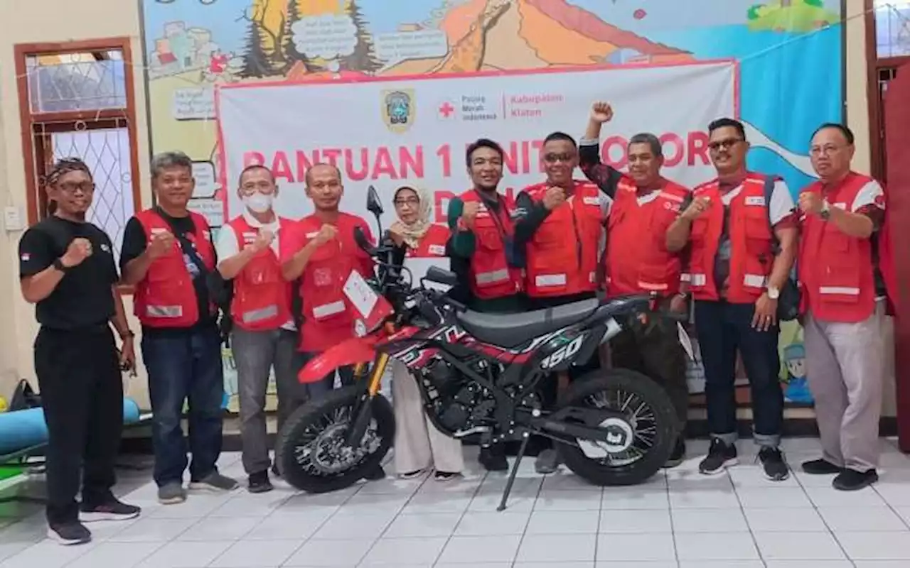 Logistik hingga Motor Trail Dikirim PMI Klaten untuk Korban Gempa Cianjur