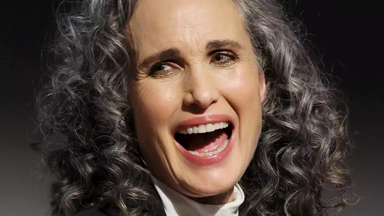 How Andie MacDowell Gets Her Gray Hair So Shiny