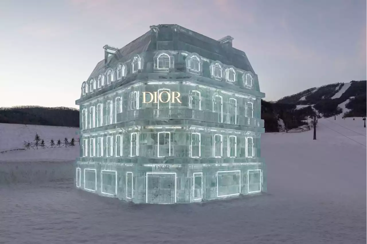 Dior Replicates Avenue Montaigne Flagship in Ice for Ski Pop-up in China