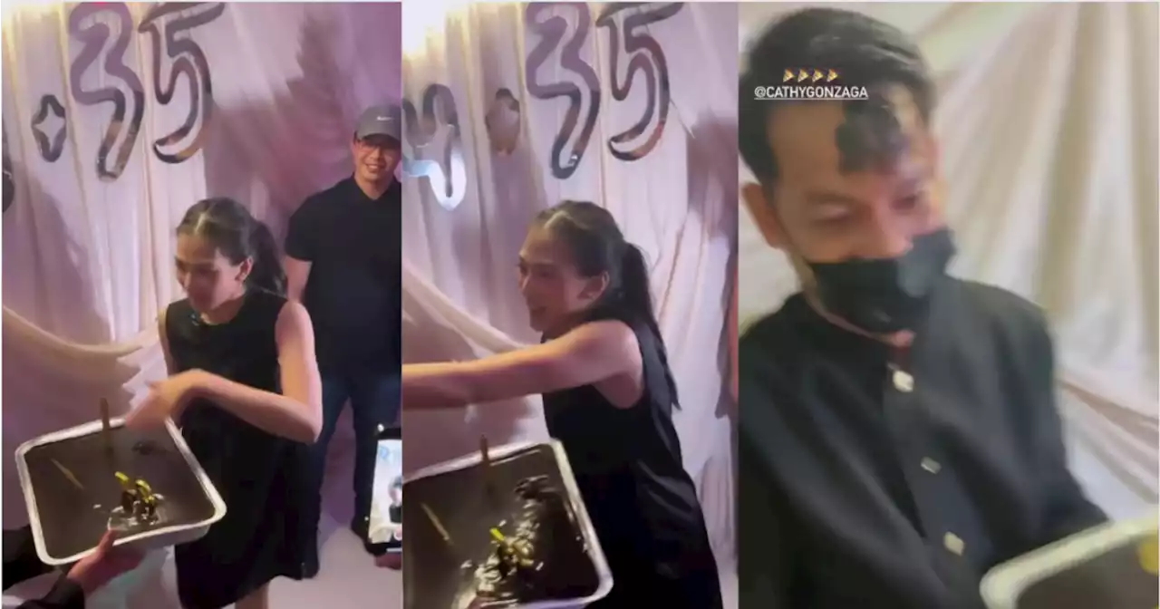 Alex Gonzaga caught on video smearing birthday cake frosting on a server’s face, netizens pissed