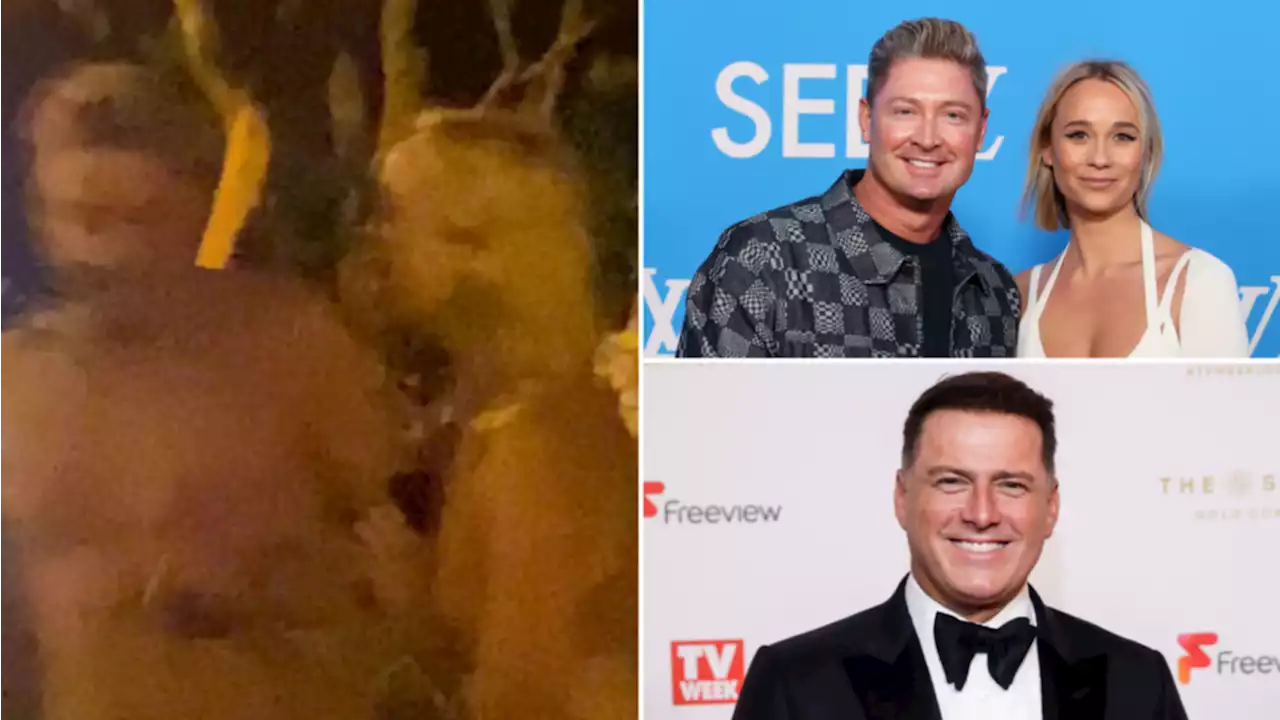 Wild moment Michael Clarke is slapped by Jade Yarbrough amid cheat claims