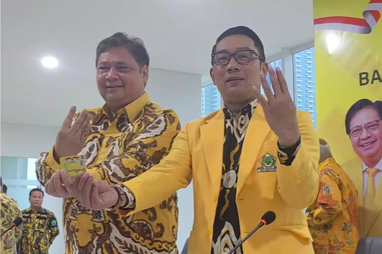 Airlangga: Ridwan Kamil penuhi kriteria dibutuhkan Partai Golkar