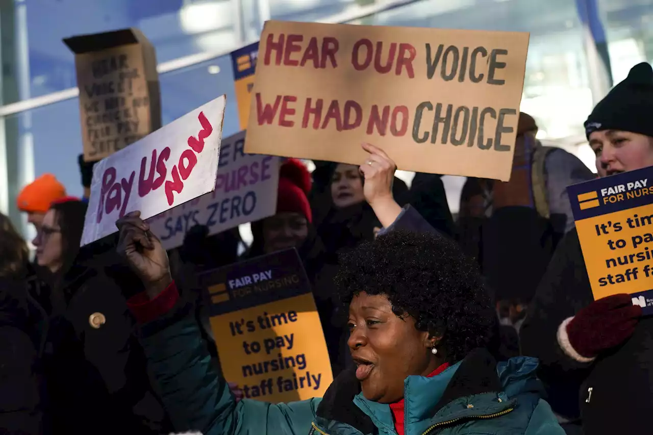 UK nurses stage new walkout as strike wave intensifies