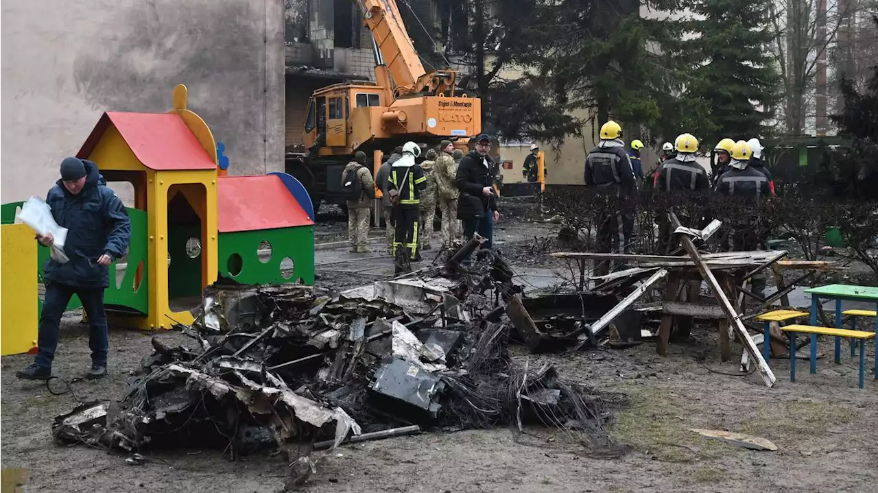 Ukraine interior minister, 3 children among those killed in helicopter crash