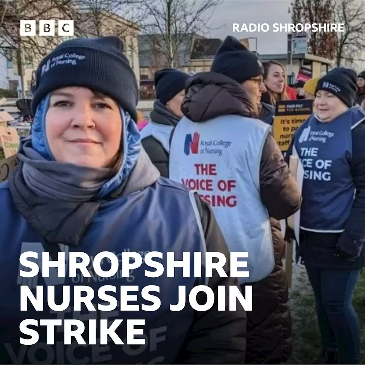 'Every shift bad' for nurses on Shropshire picket line