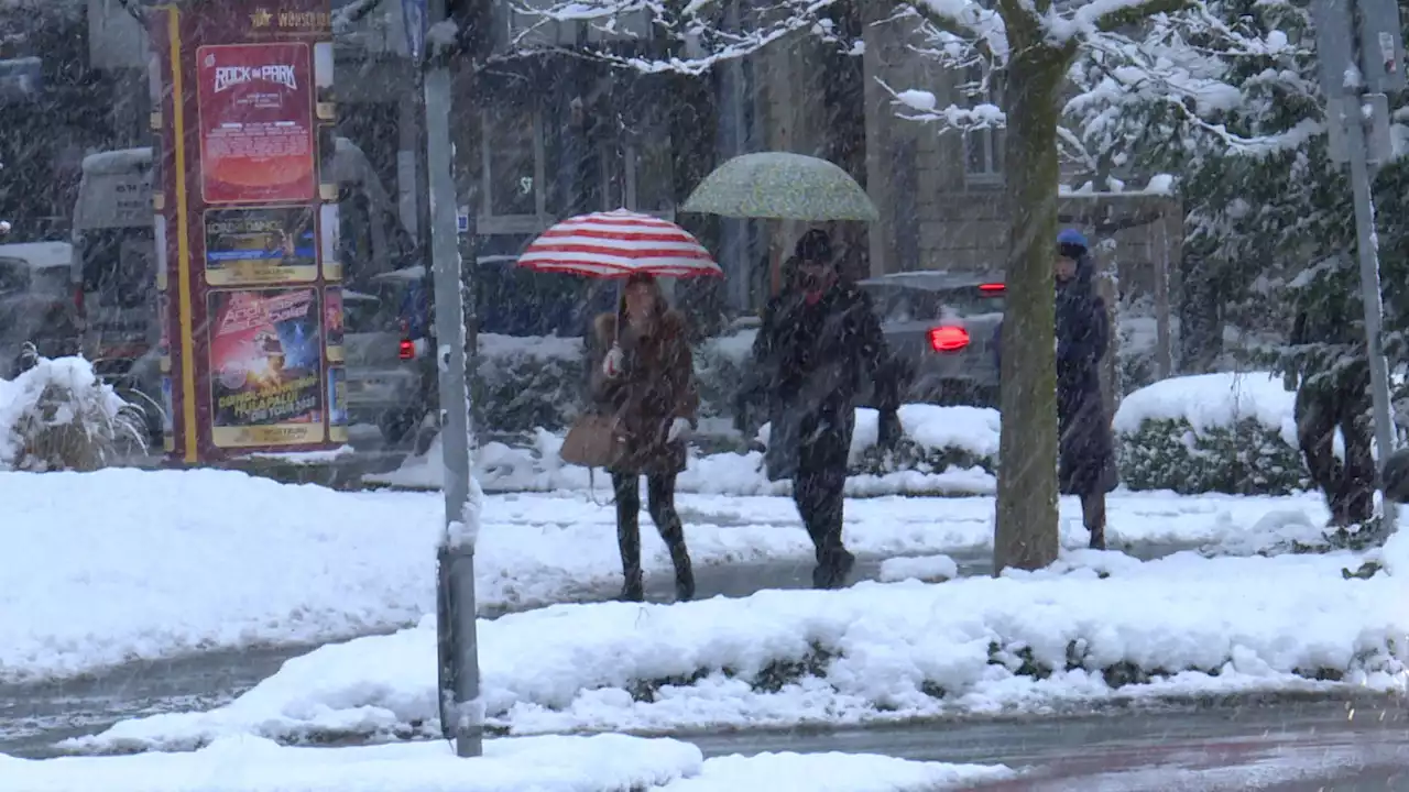 Schnee in Nordbayern: Oft blieb es bei Blechschäden