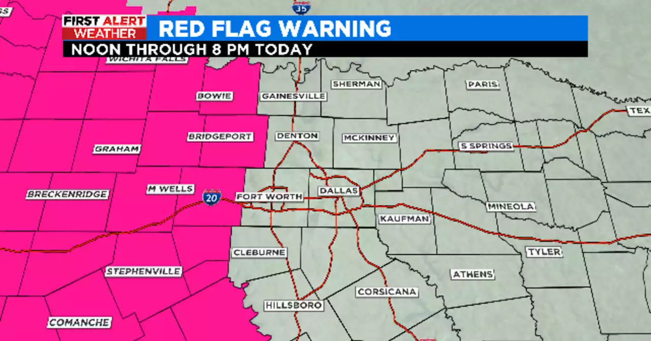 Weather: Red Flag Warning issued for parts of North Texas