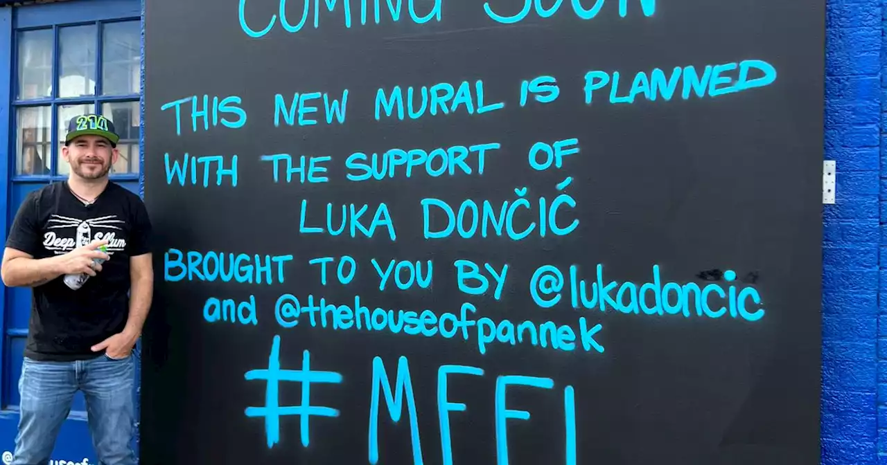 Local artist paints over Luka Doncic ‘Please send help’ mural, at Doncic’s request