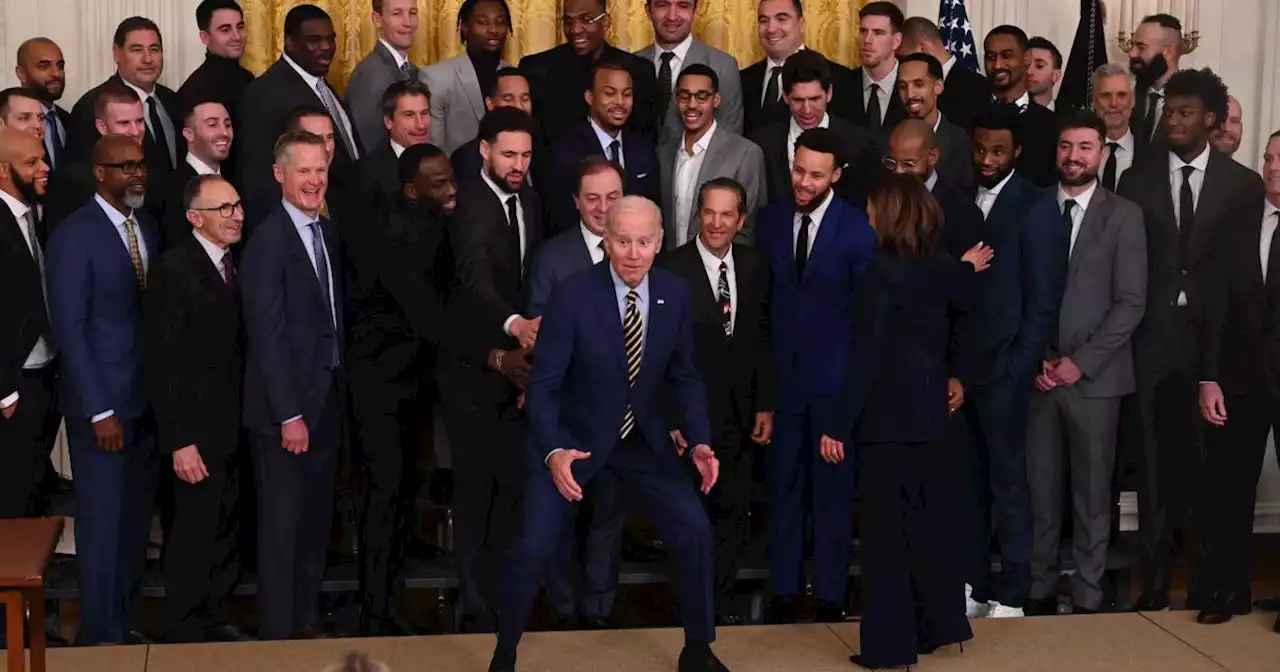 Biden mocks Trump while hosting Golden State Warriors at White House