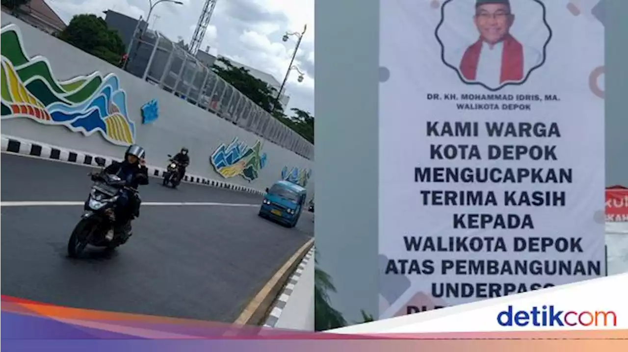 Ini Underpass yang Disebut di Baliho Terima Kasih buat Walkot Depok