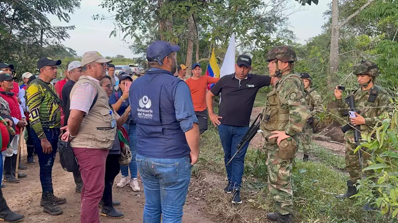 Defensoría dialoga con campesinos en el Meta por militares retenidos