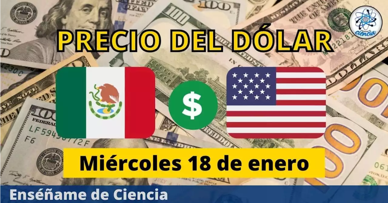 Precio del dólar hoy miércoles 18 de enero, ¿cómo amaneció el tipo de cambio en México?