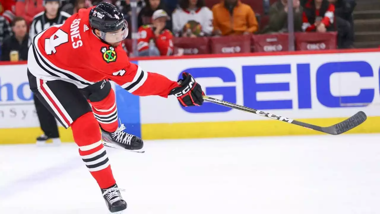 Seth Jones rallies Blackhawks past Sabres 4-3 in overtime