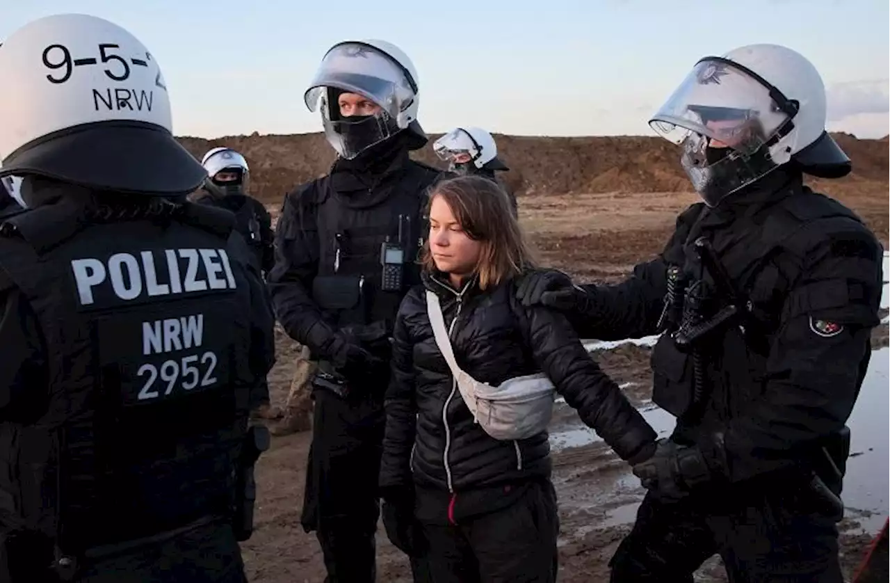 Greta Thunberg after brief detention at German coal mine protest: 'Climate protection is not a crime'