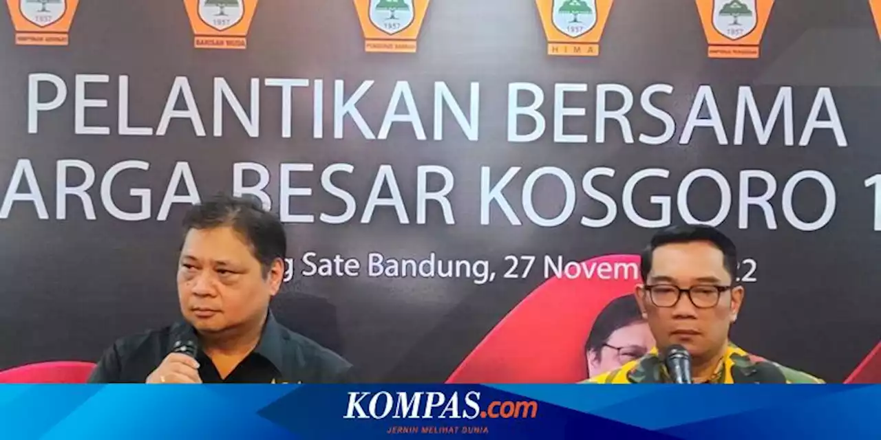 Ridwan Kamil Masuk Golkar, Pacul PDI-P: Tak Usah Komentari Rumah Tangga Orang