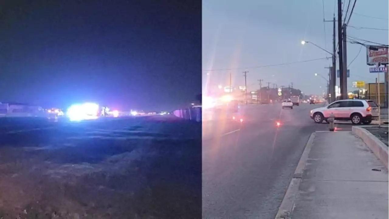 Man, woman crossing two different roads both hit, killed in early-morning crashes