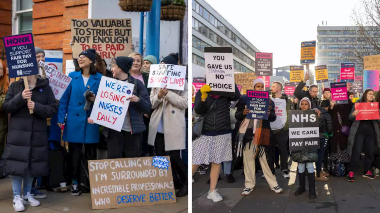 Nurses return to picket line as temps offered £40 an hour to break strikes