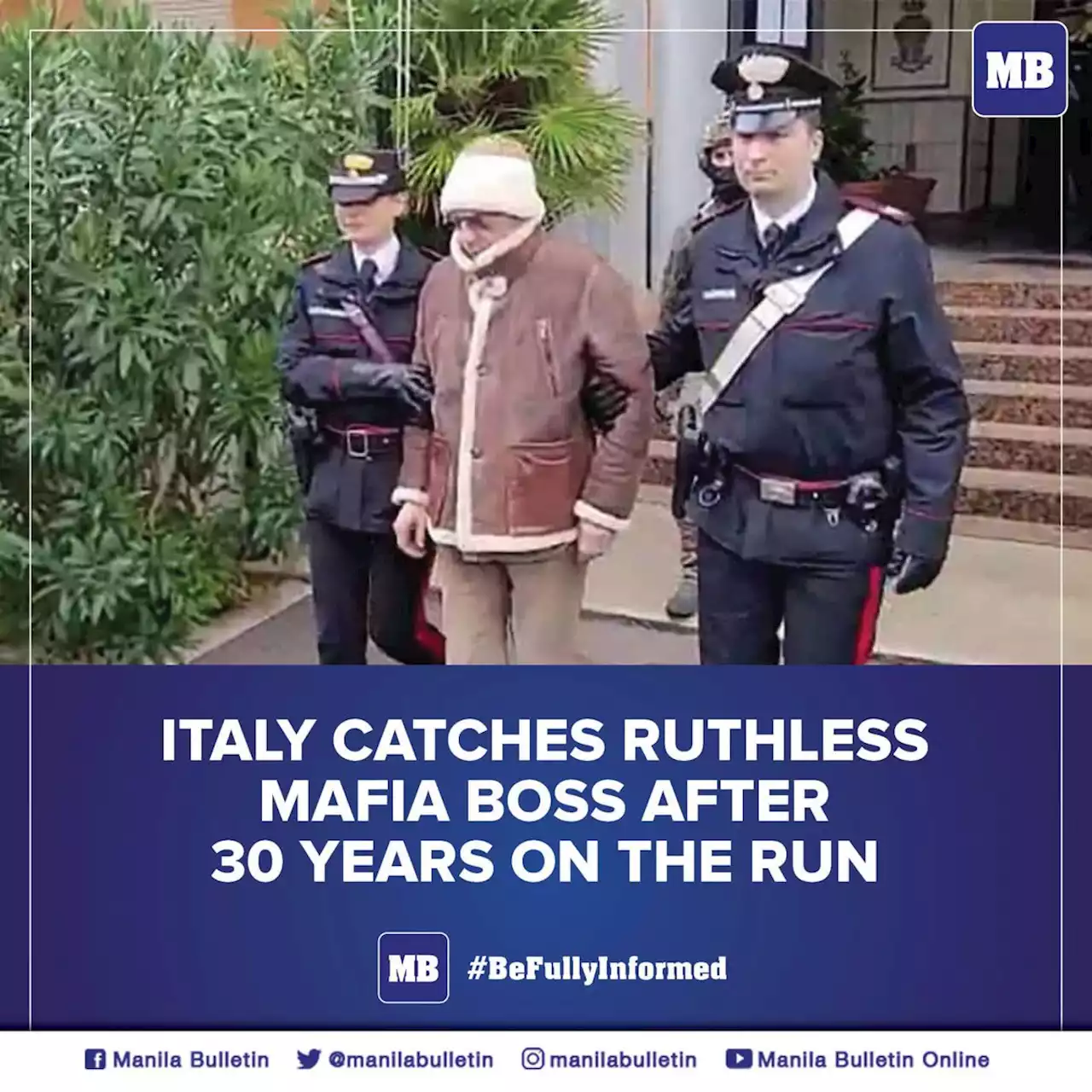 Italy catches ruthless Mafia boss after 30 years on the run