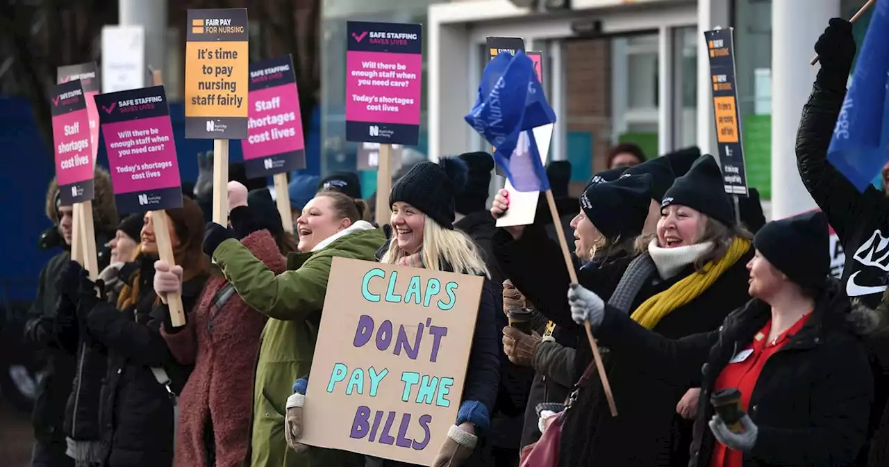 Greater Manchester's nurses make their voices heard on historic day