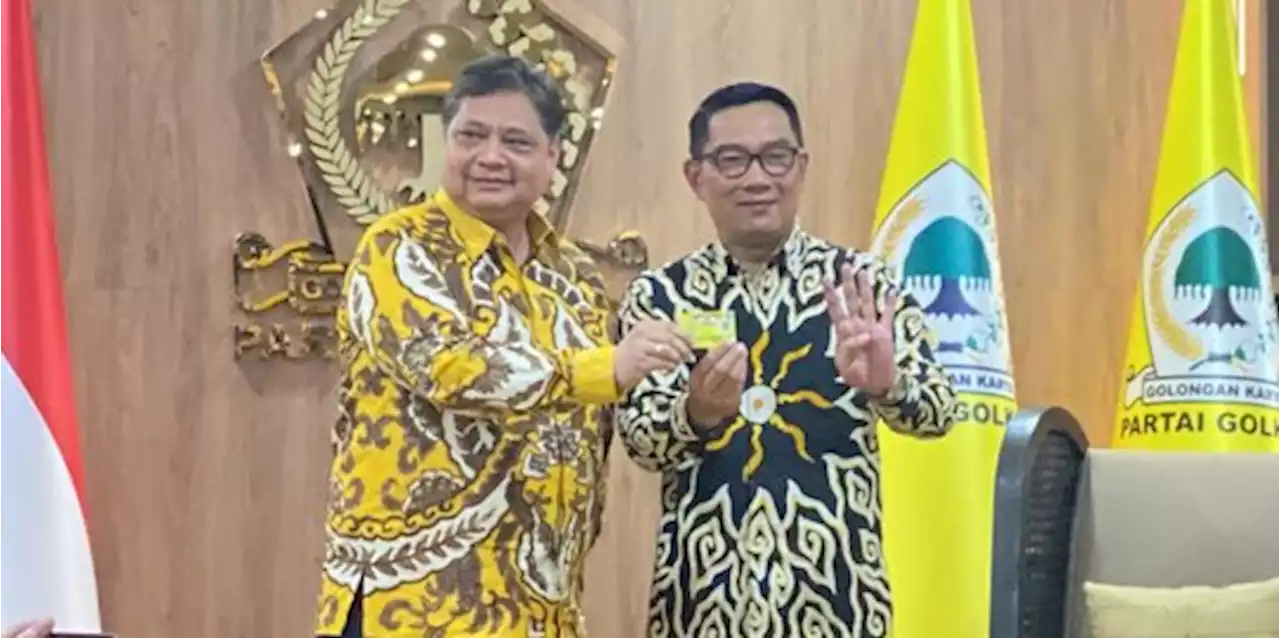 Resmi jadi Kader, Ridwan Kamil Bahas Posisi di Golkar dengan Airlangga | merdeka.com