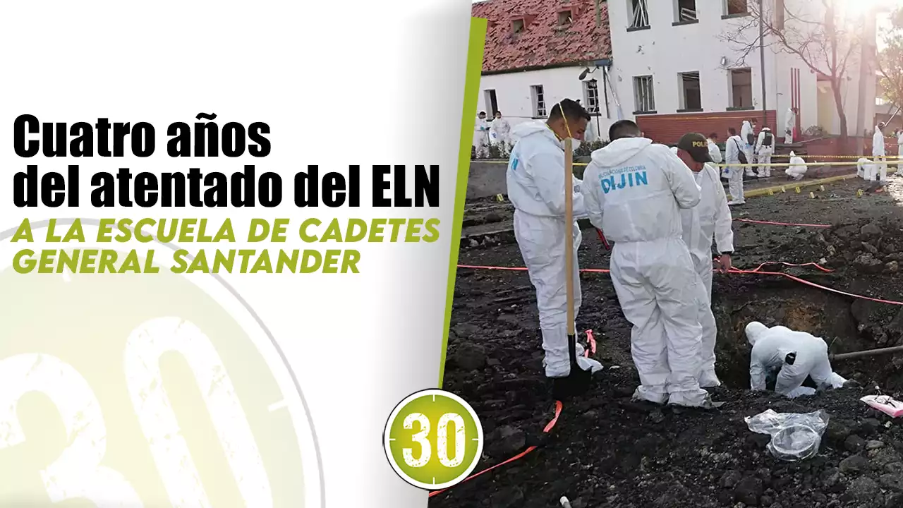 Cuatro años del atentado del ELN a la Escuela de Cadetes General Santander | Minuto30