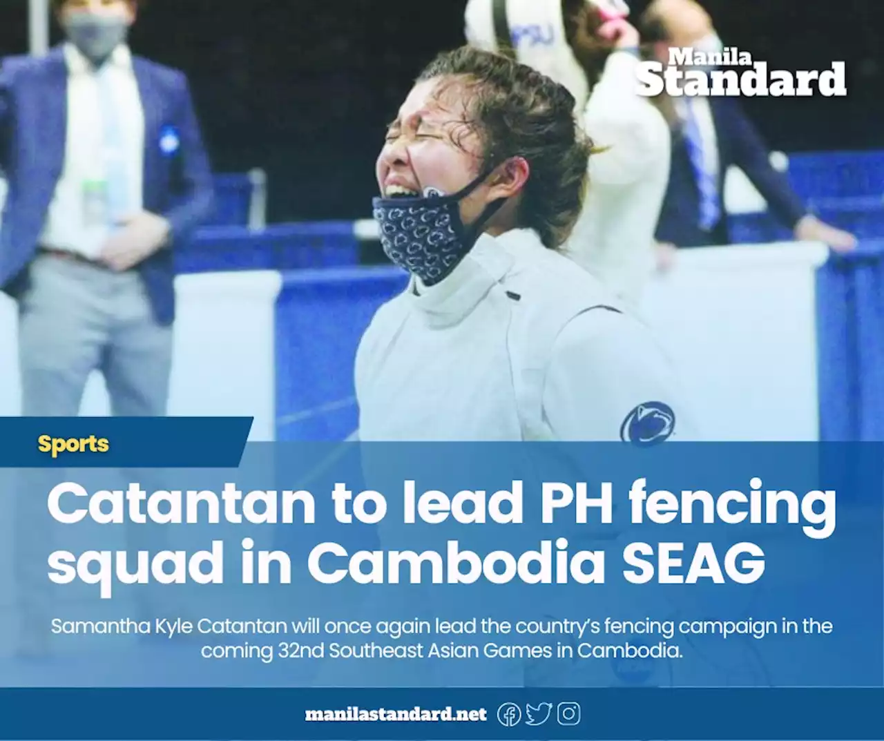 Catantan to lead PH fencing squad in Cambodia SEAG