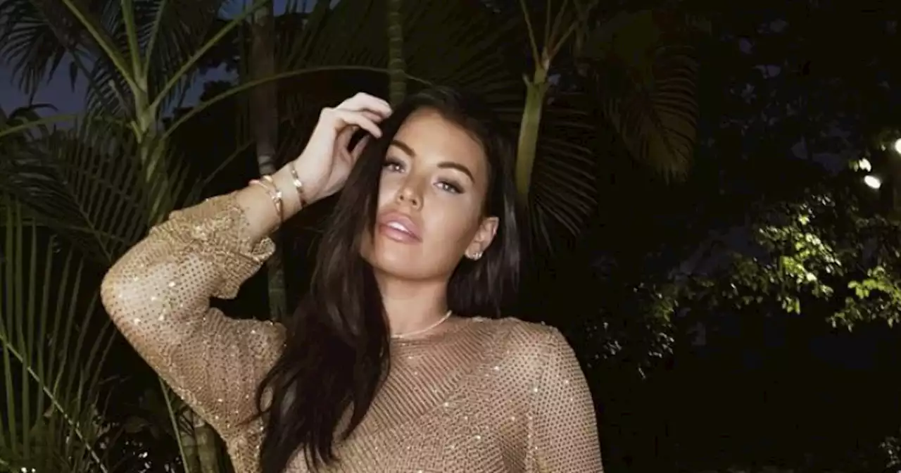 Jess Wright shares glimpse inside Barbados holiday as she stuns in gold swimwear