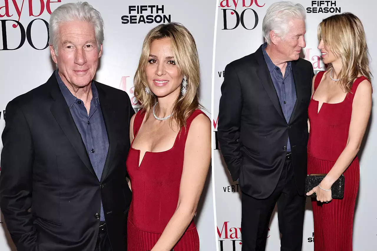 Richard Gere, 73, and wife Alejandra Silva, 39, make rare red carpet appearance