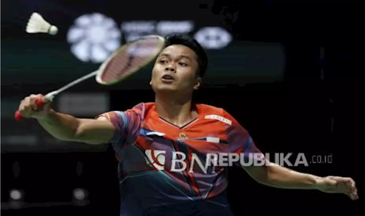 Lewati Laga Sengit, Anthony Ginting Melaju ke Babak Kedua India Open 2023 |Republika Online