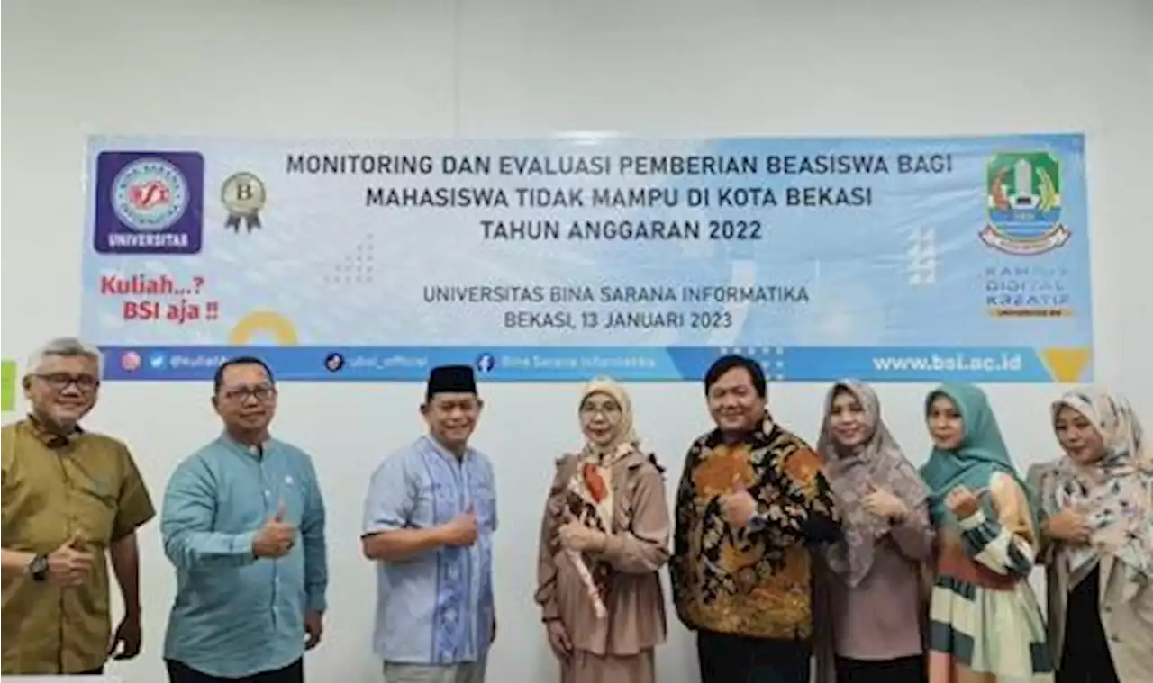 Universitas BSI Kampus Bekasi Gelar Monitoring Beasiswa Bagi Mahasiswa tidak Mampu |Republika Online