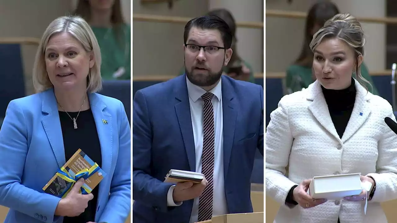 Så tackades Annie Lööf av som C-ledare av partiledarkollegorna i riksdagen