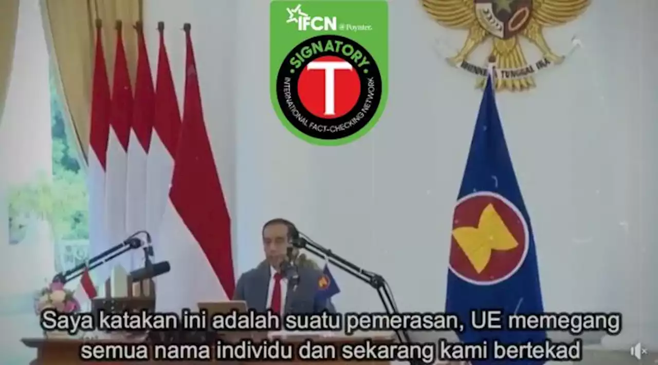 Keliru, Video dengan Klaim Uni Eropa Terima Kembali Ekspor CPO Indonesia