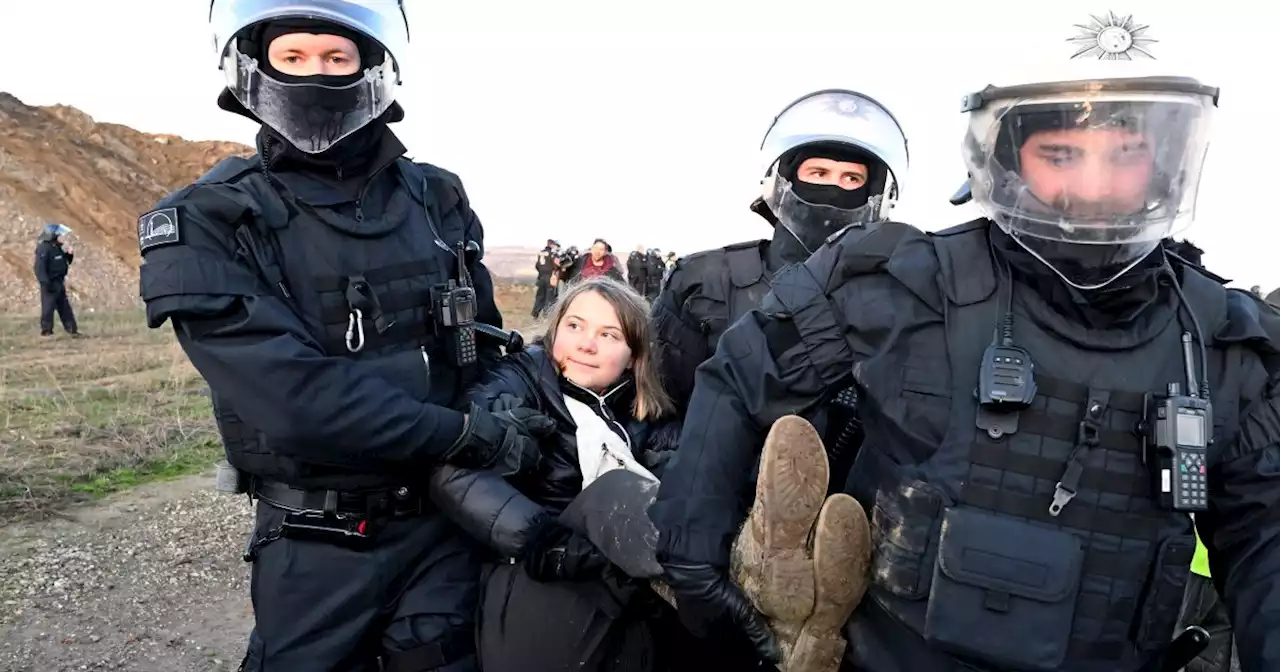 Greta Thunberg detained by police during protest in Germany