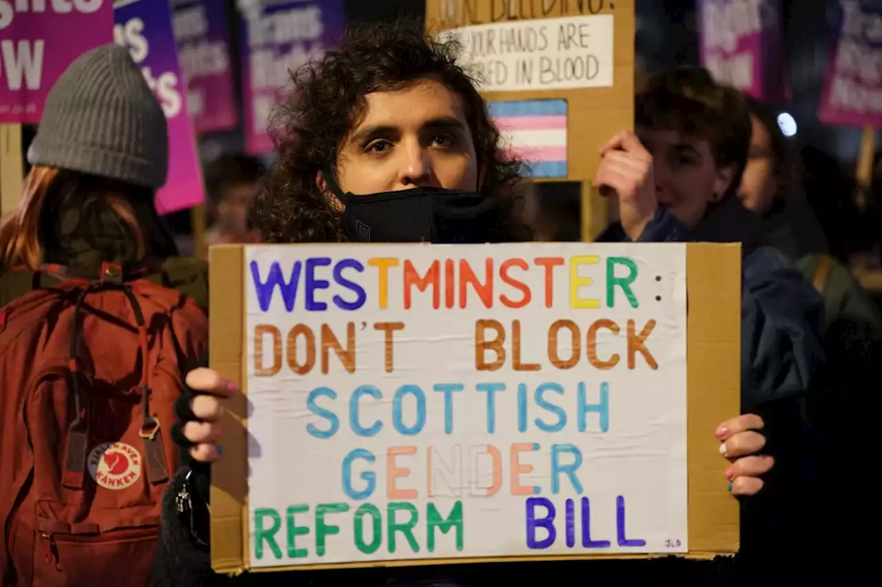 Trans protesters rally outside Downing Street in show of anger over gender recognition row