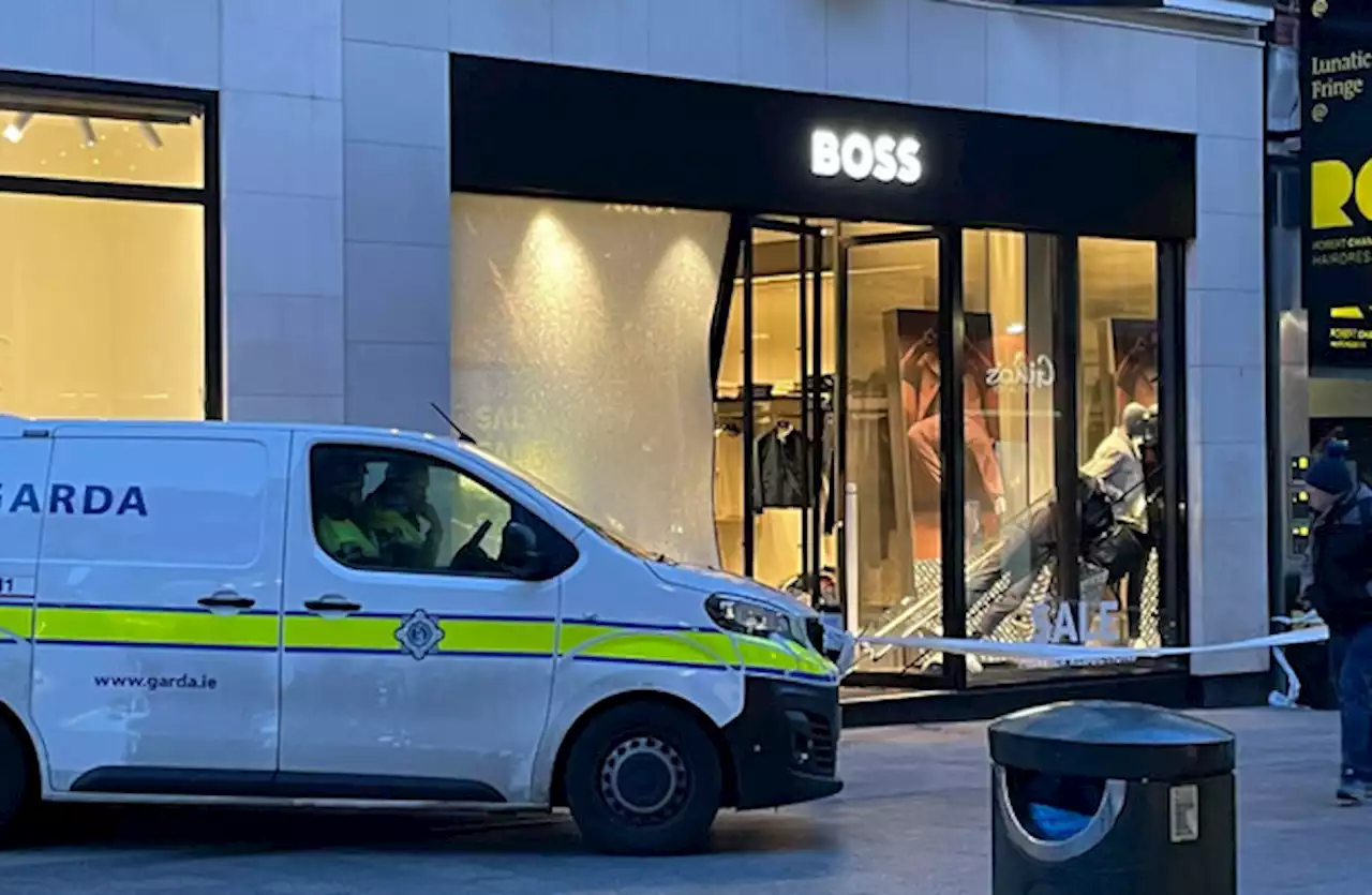 Gardaí investigating after Hugo Boss shop on Grafton Street hit by burglars