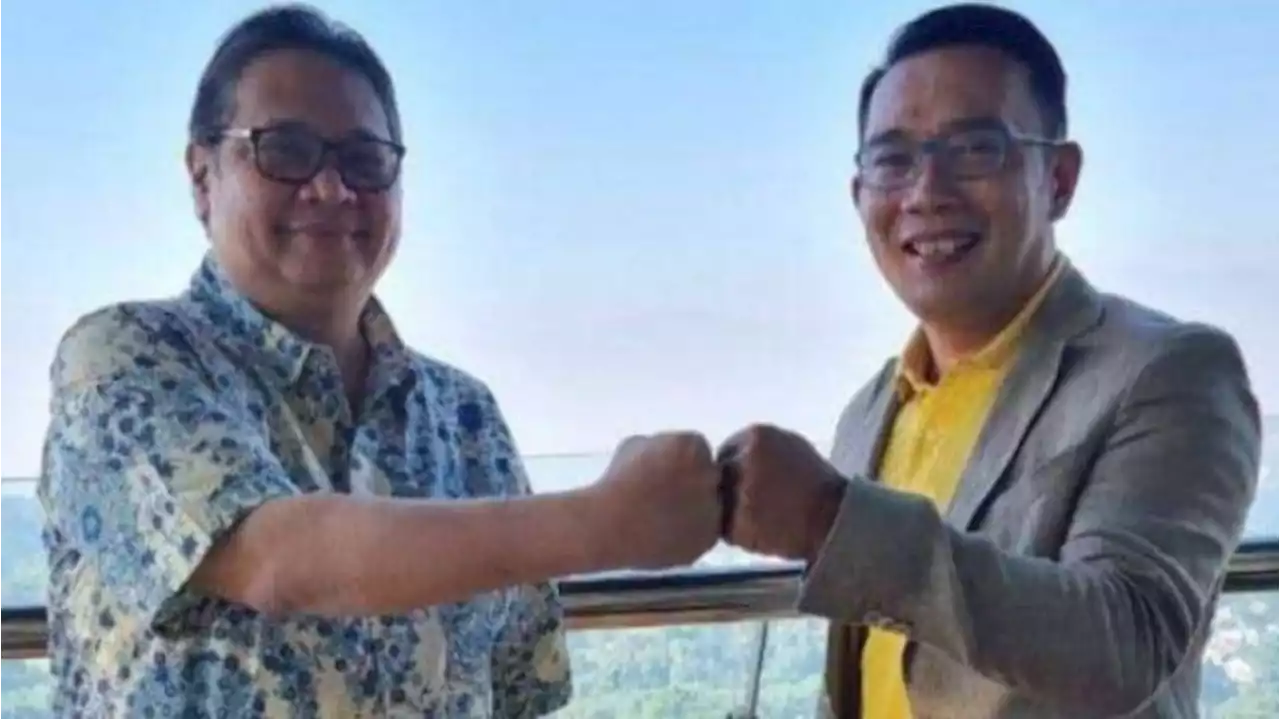 Sore Ini, Airlangga Umumkan Ridwan Kamil Masuk Golkar