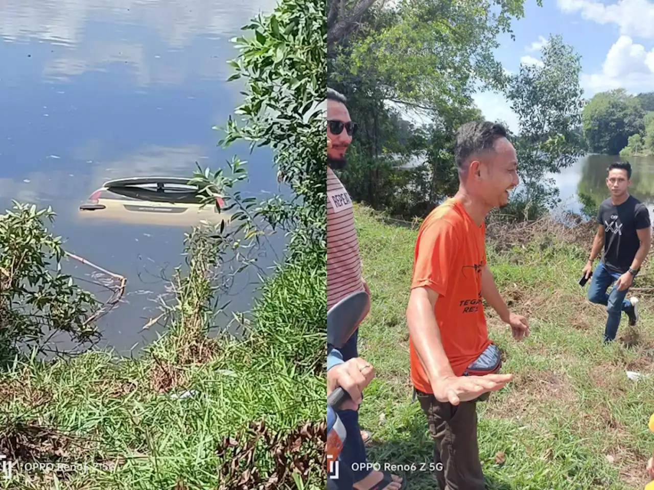 Johor man applauded online for selflessly jumping into lake to save car crash victims