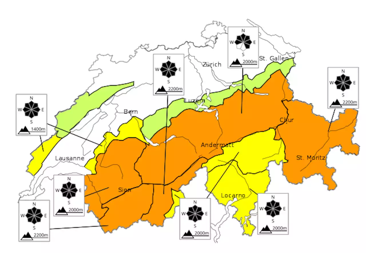 Alpen: Bis Gefahrenstufe 4 – so gefährlich ist die Lawinensituation in der Schweiz