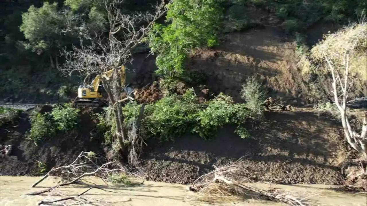 ACE train will not operate until Monday following 2nd major mudslide in Niles Canyon this week